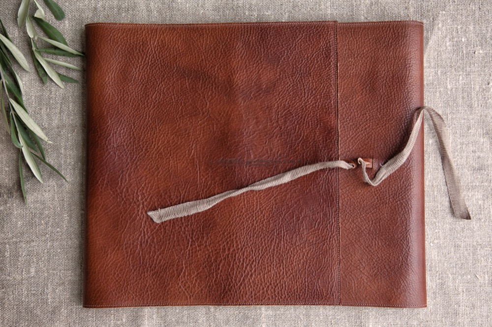 Album in pelle toscana e carta fatta a mano